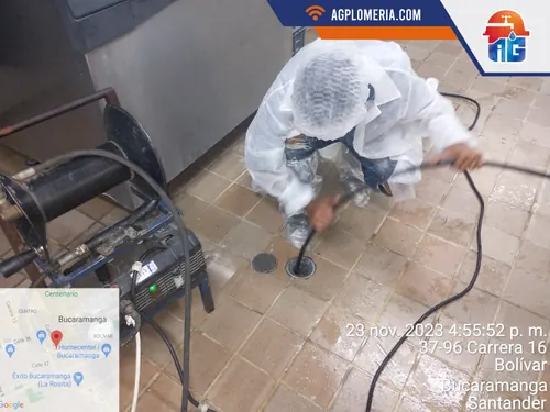 Destape y sondeo de cañerías en Bucaramanga — AG Plomería