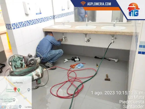 Trabajo de plomería en Bucaramanga — AG Plomería