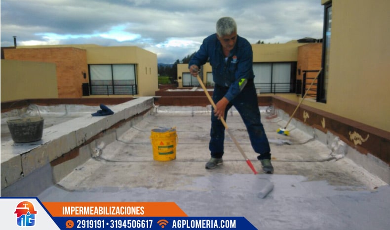Impermeabilización de aplicación en frio en Bucaramanga